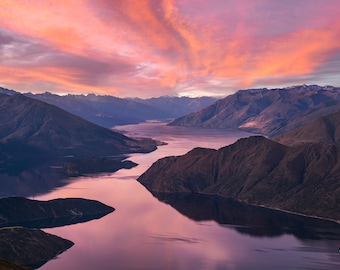 Roy's Peak Track | South Island, New Zealand | Wanderlust Gift | Photography Print