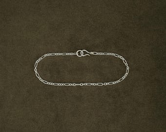 Oval Figaro Kettenarmband, Easy S Haken Verschluss