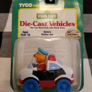 TYCO Sesame Street Die Cast Ernie&#39;s Police Car