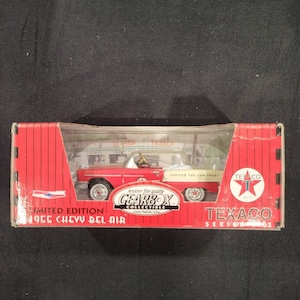 Versnellingsbak Texaco 1956 Ford Thunderbird miniatuur kettingaangedreven trapauto in rood