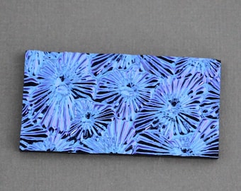 Dichroic Glass COE 90 - CBS Florentine Violet on Standard Black 1" x 2" - Dichroic Scrap - Fused Glass Supplies - Purple Glass For Fusing