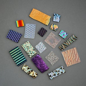 Dichroic Glass Scrap Pack - COE 90 - 1 Ounce - Glass Fusing - Art Glass Supply - Jewelry Making - Fused Glass Pieces