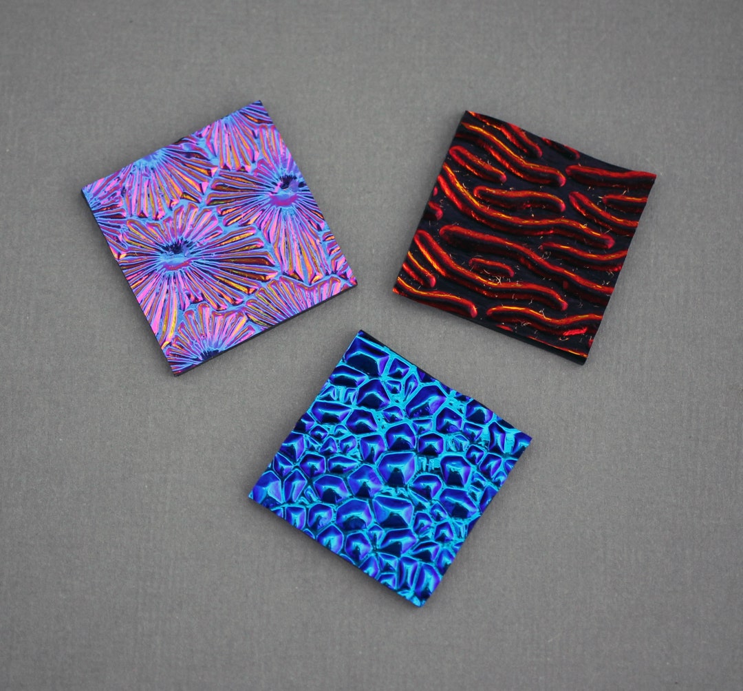 Fusible Glass Sample Pack Dichroic Glass Supplies Dichroic 90 COE 3 Qty