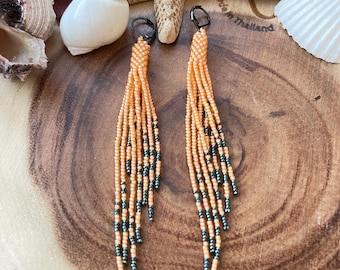 Miyuki delica bead earrings  seed bead earrings