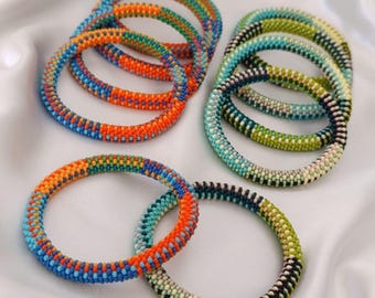 4 Pezzi/set Braccialetto Multi-strato Con Ciondolo Elefante In Stile Bohemien, Gioiello Fatto A Mano Con Perle | SHEIN ALIA