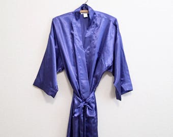 Christian Dior Robe - Short purple satin robe - One Size