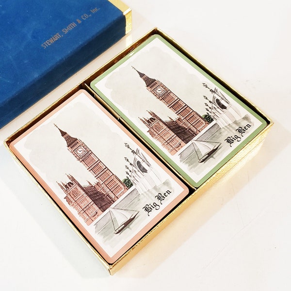 Big Ben Playing Cards - London England B&B Deck of Cards - SEALED - 2 available, listing is for 1