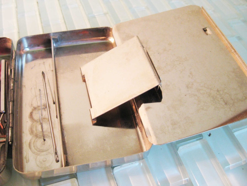 RARE Traveling Acupuncture Kit Metal Box Oriental Medicine Etsy