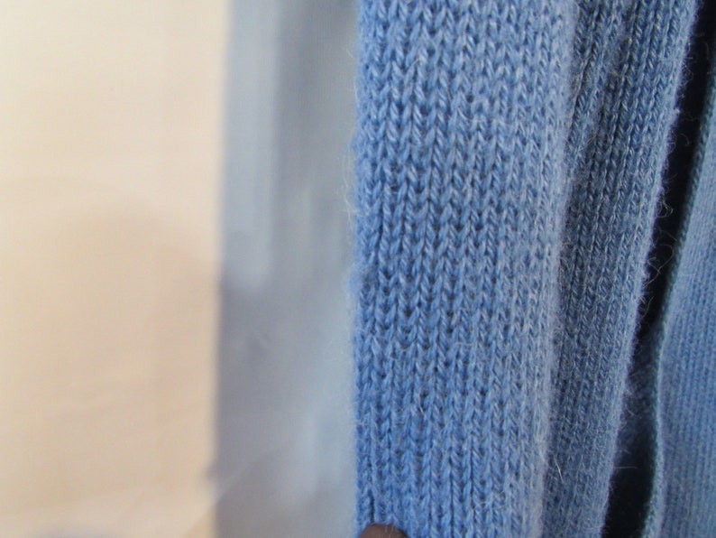 Baby Alpaca Blue Cardigan XL Soft and very warm! Made in Peru Cozy