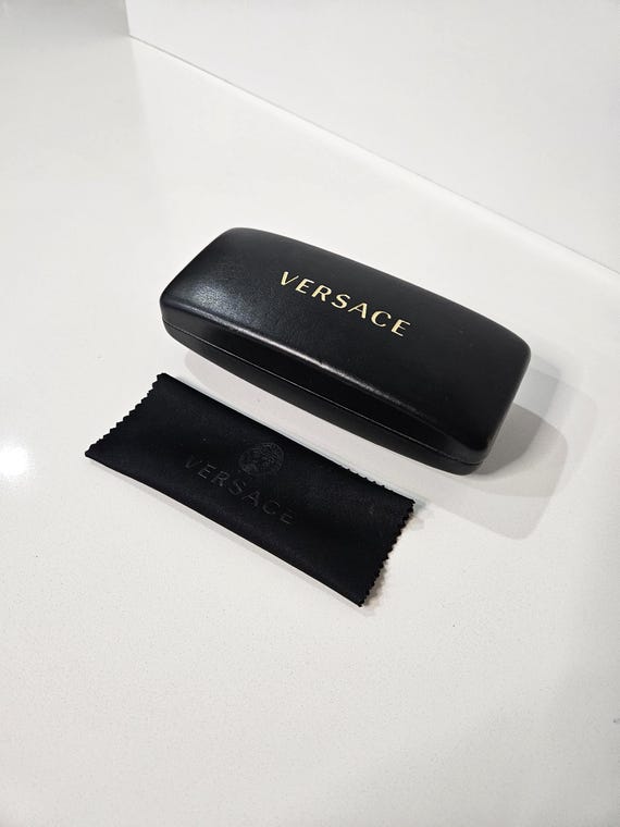 Authentic Versace Hard Shell Sunglasses Case w/ b… - image 1