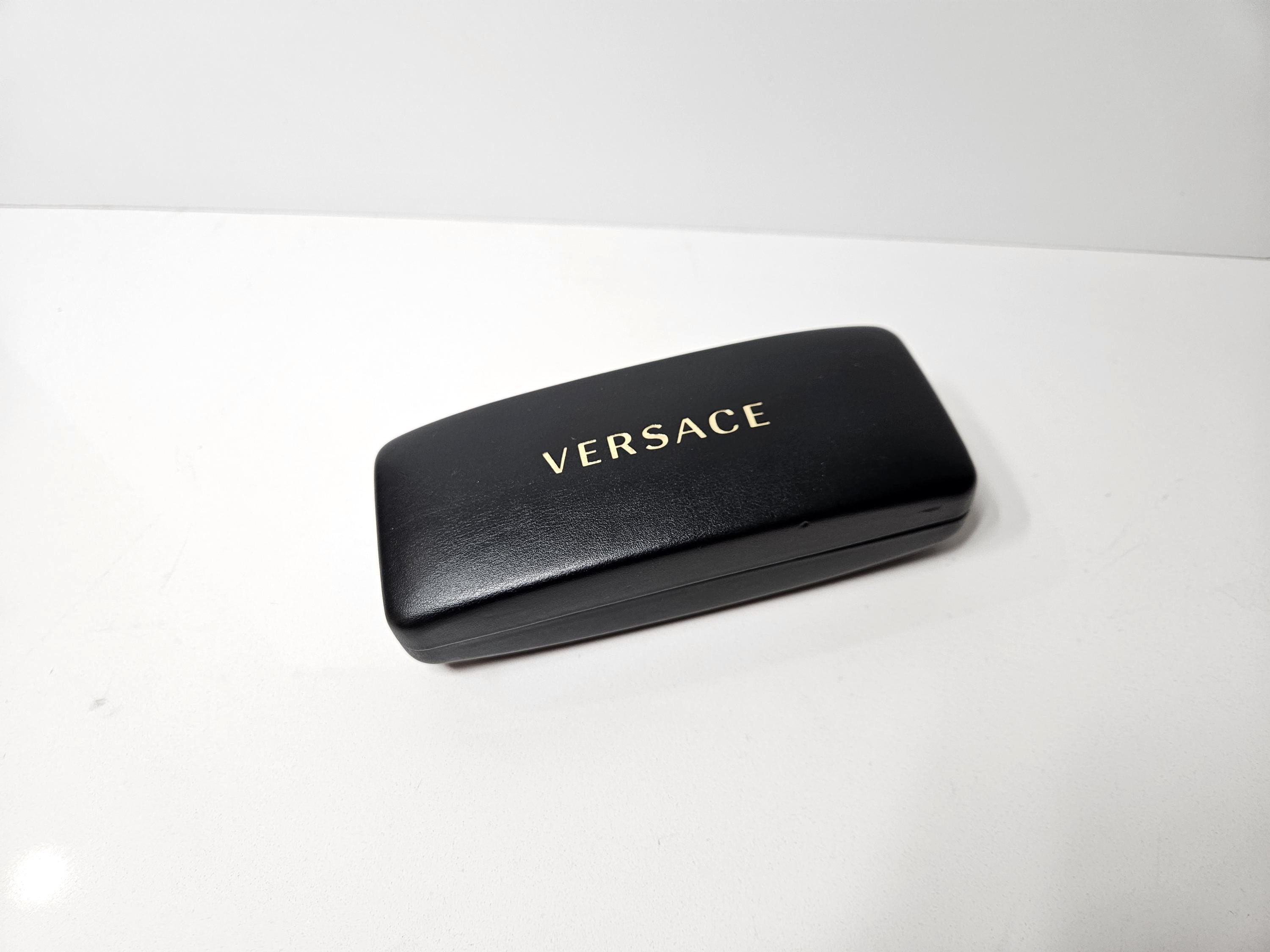 Versace Black sunglasses plus Case with Gold Lettering Versace VE2291 Sunglasses 100287 Gold - eye-oo.com main image 2