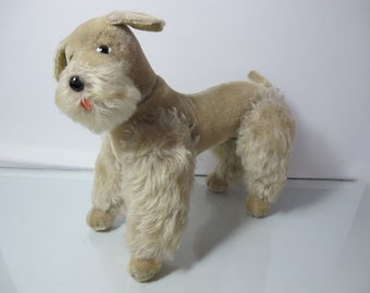 Steiff Dog Stuffed Animal - Snobby Poodle - Mohair Articulating Legs and Head