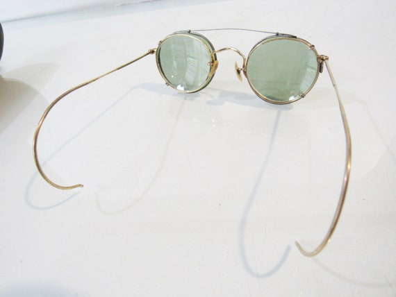 Gold Round Wire Rimless Sunglasses 1920s 12k Gold Fill - Etsy
