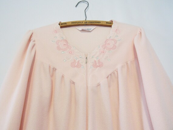 long sleeve fleece nightgown
