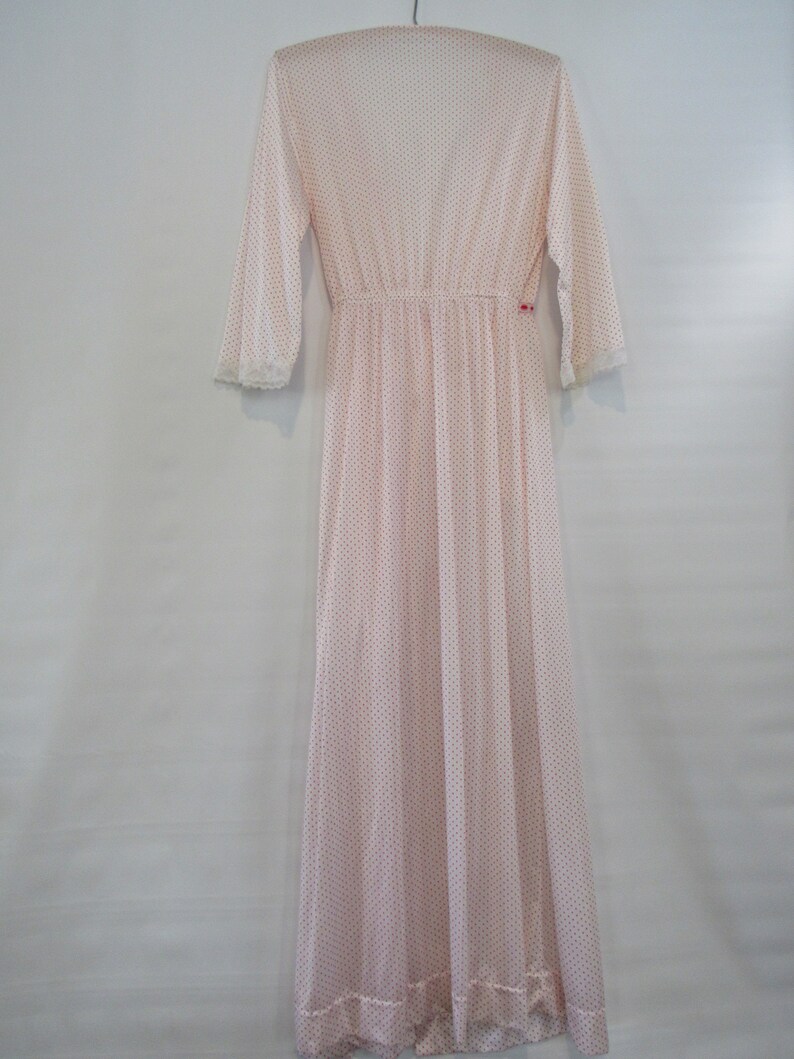 White And Yellow Polka Dot Women's Robe