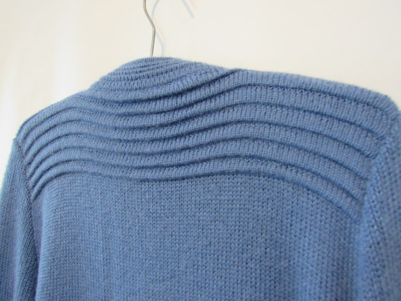 Baby Alpaca Blue Cardigan XL Soft and very warm! Made in Peru Cozy