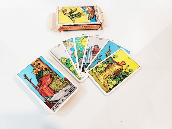 Mid Century Tarot Rider Deck - Complete - With Excellent, Clean