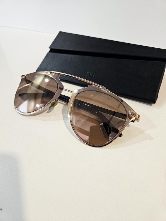 Dior Reflected Sunglasses W/ Case - Dior Mirrored Brow Bar  display picture 3