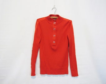 Ralph Lauren Active - Orange Cotton Shirt Small - Awesome details!