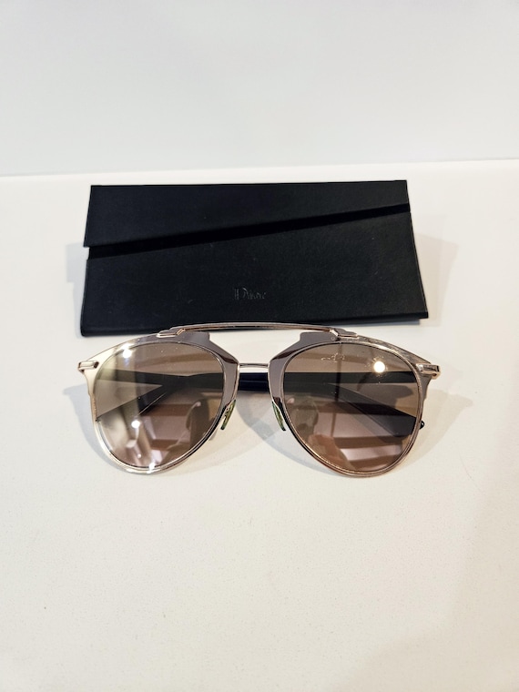 Dior Reflected Sunglasses W/ Case - Dior Mirrored Brow Bar  display picture 1