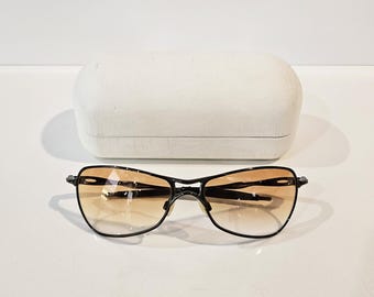 Oakley Crosshair Sunglasses w/ Amber Gradient Lenses - Aviator with Sporty Design