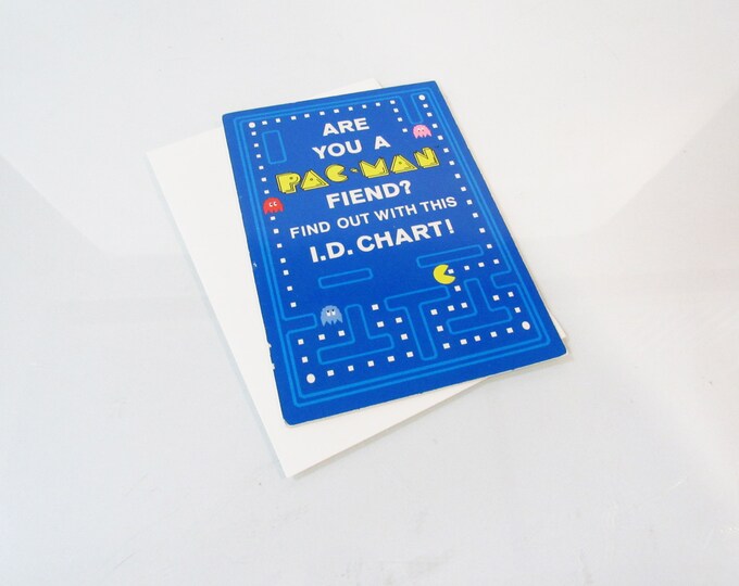 Vintage PAC-MAN Greeting Card - Humor Video Game Card - 1982 Midway ...