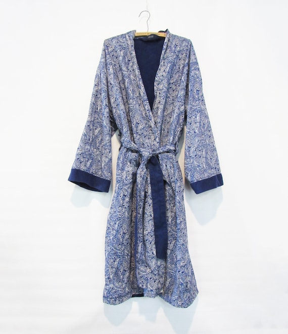 Blue Paisley Terry Robe IZOD - One Size - Ultra de