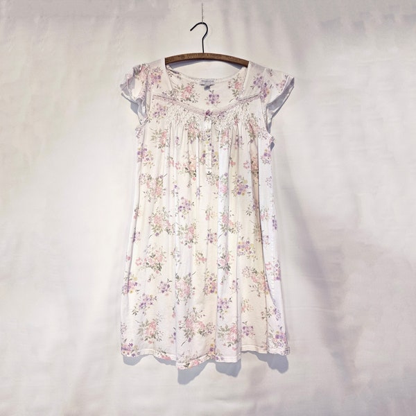 Charter Club Cotton Floral Nightgown Medium -  Loose and soft