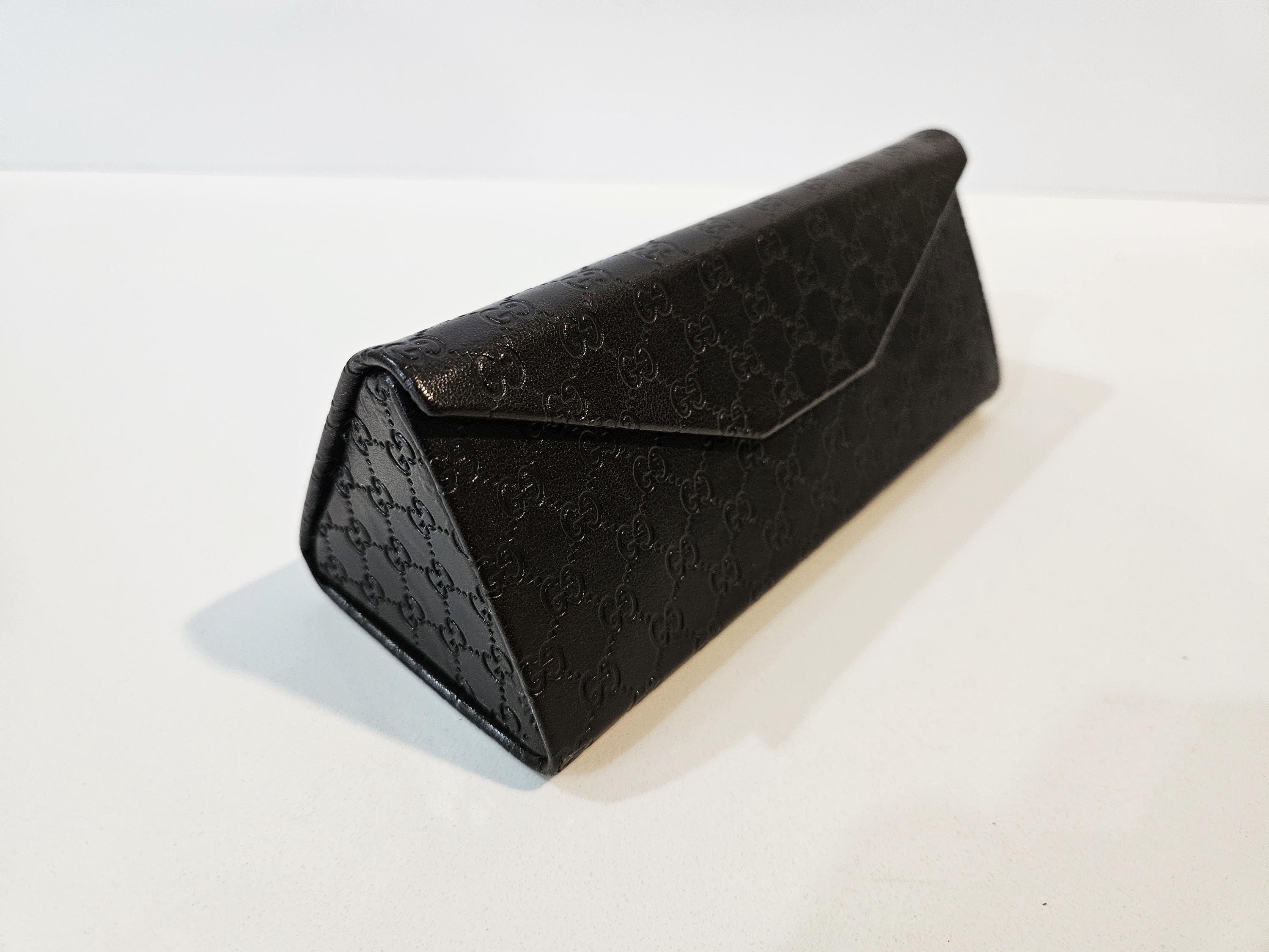 Gucci Authentic Convertible Sunglasses Case Vtg Gucci Soft Flip Top Synthetic Leather Sunglasses  main image 4