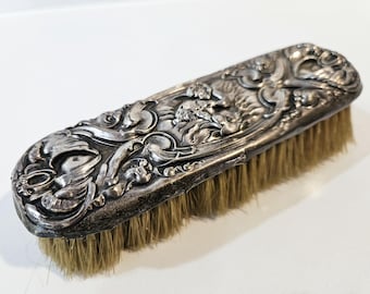 Antique Georgian Sterling Silver Clothes Brush - Hallmarked