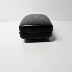 Authentic Versace Hard Shell Sunglasses Case – Black Faux Leather Hard Shell with Gold Logo image 4