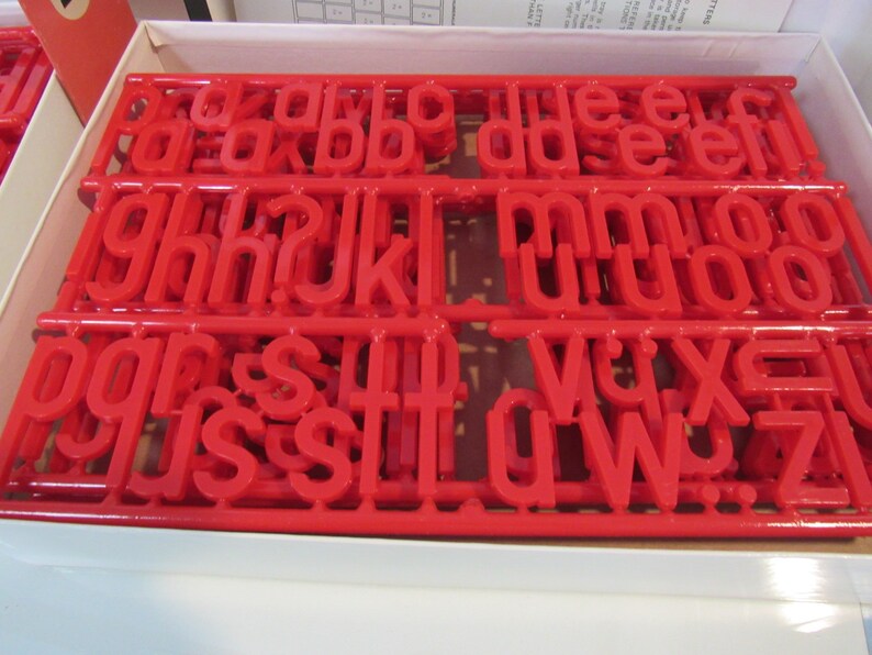Plastic Tack Back Letters Mounting Alphabet Upper Case Etsy UK