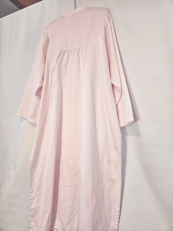 Pink Floral Nightgown Plus Size - Loose Satin Nig… - image 7