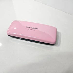 Kate Spade Pink Case with Black Sunglasses kate spade new york Pink Eyeglass Cases & Storage Sunglasses  main image 2