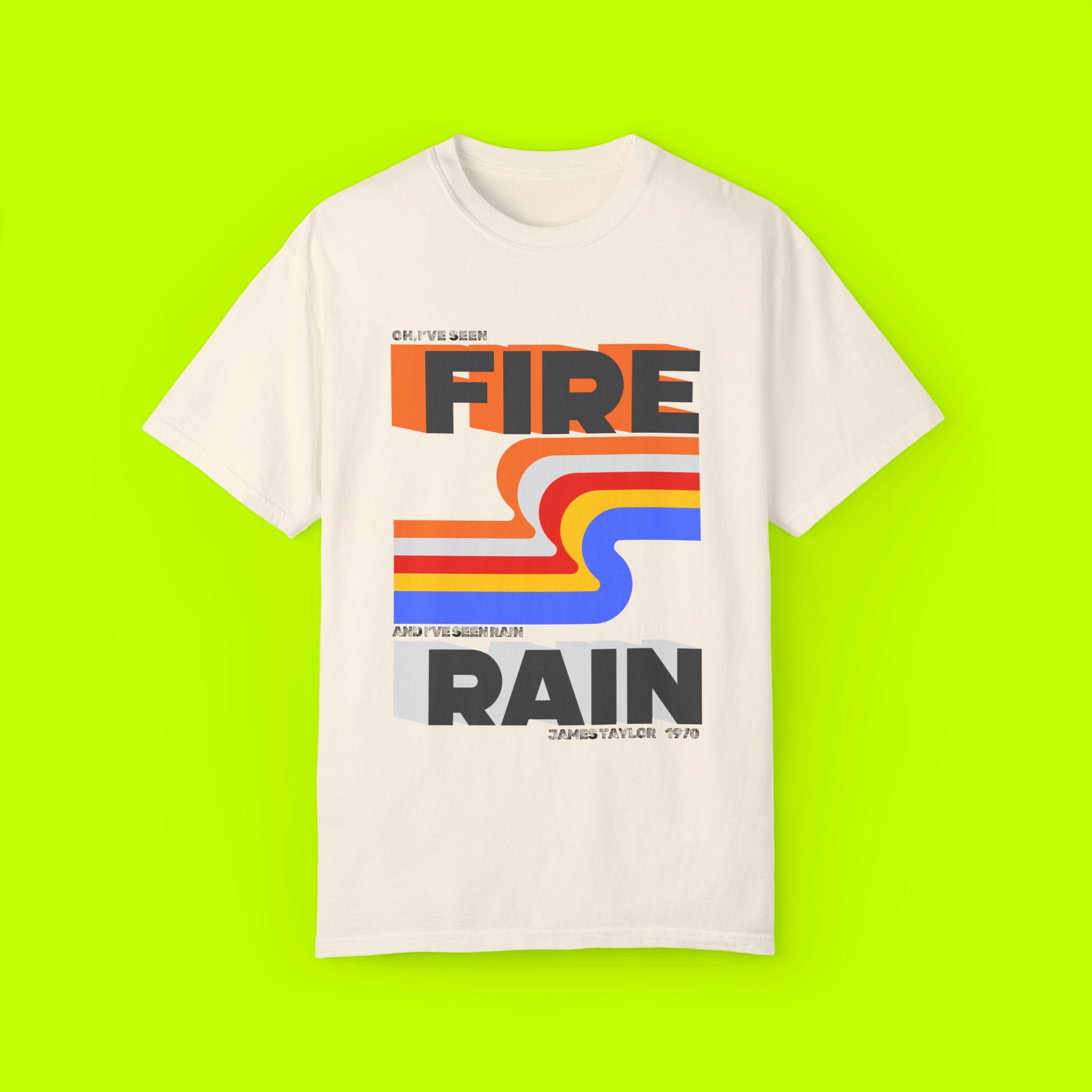 James Taylor Fire & Rain Tour Tシャツ 1981 James Taylor Fire & Rain Tour Tシャツ 1981 Unisex Vintage