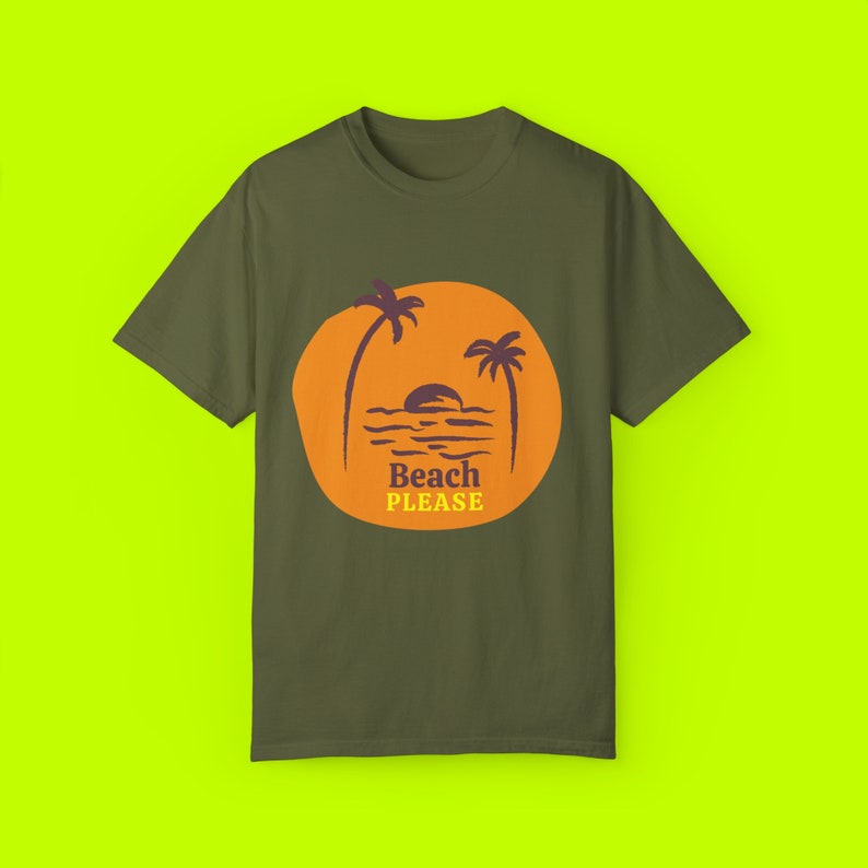 Beach Please T-shirt - Etsy