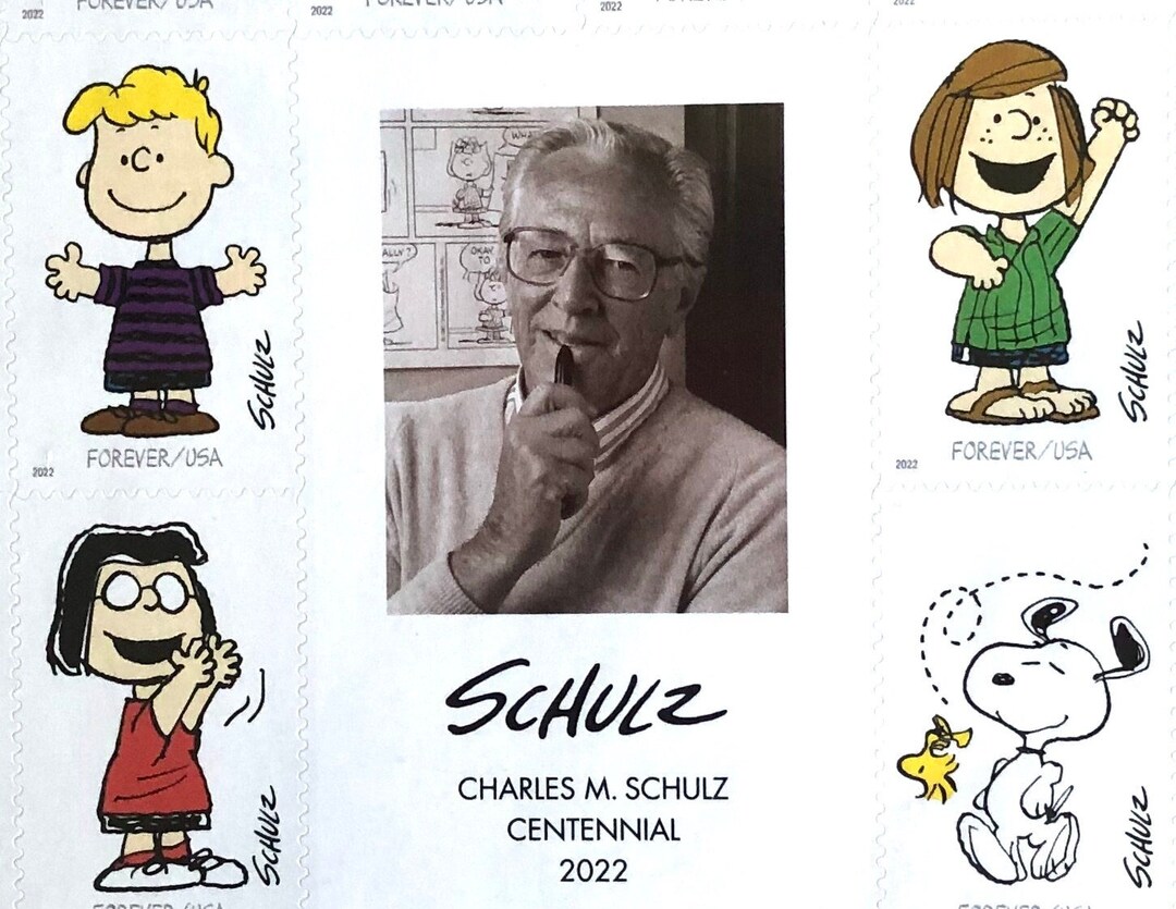 Stamps Honoring Charles M Schulz Creator of Peanuts Etsy