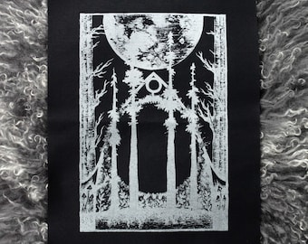 WOODLAND CATHEDRAL // Dark Art Gothic Back Patch
