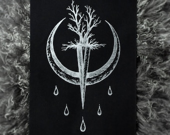 SACRAMENTO FERAL // Parche trasero de bruja con arte gótico