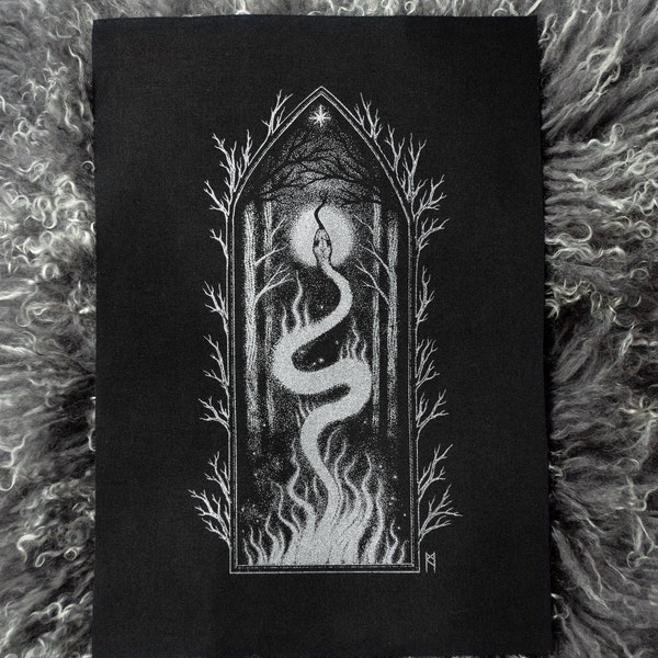 SERPENTIUM // Dark Art Gothic Back Patch