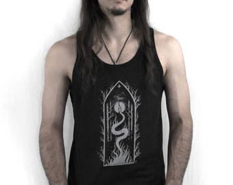 SERPENTIUM // Unisex Gothic Art Men's Tank