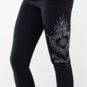 SOVEREIGN - Leggings negros góticos para mujer