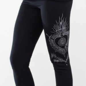 SOVEREIGN - Women's Gothic Black Leggings