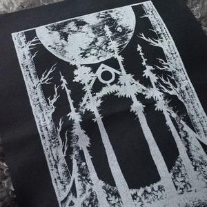 WOODLAND CATHEDRAL // Dark Art Gothic Back Patch image 2