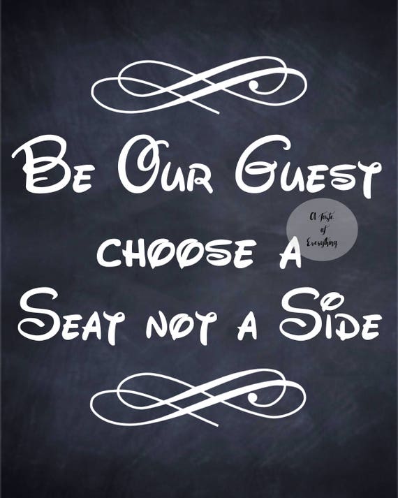 Be Our Guest Choose A Seat Not A Side Sign Instant Download 16x Disney Wedding Beauty And The Beast Seating Ceremony Home Living Home Decor Vadel Com Be Our Guest Choose A Seat Not A Side Sign Instant Download 16x Disney Wedding Beauty And The Beast Seating Ceremony Home Living Home Decor Vadel Com
