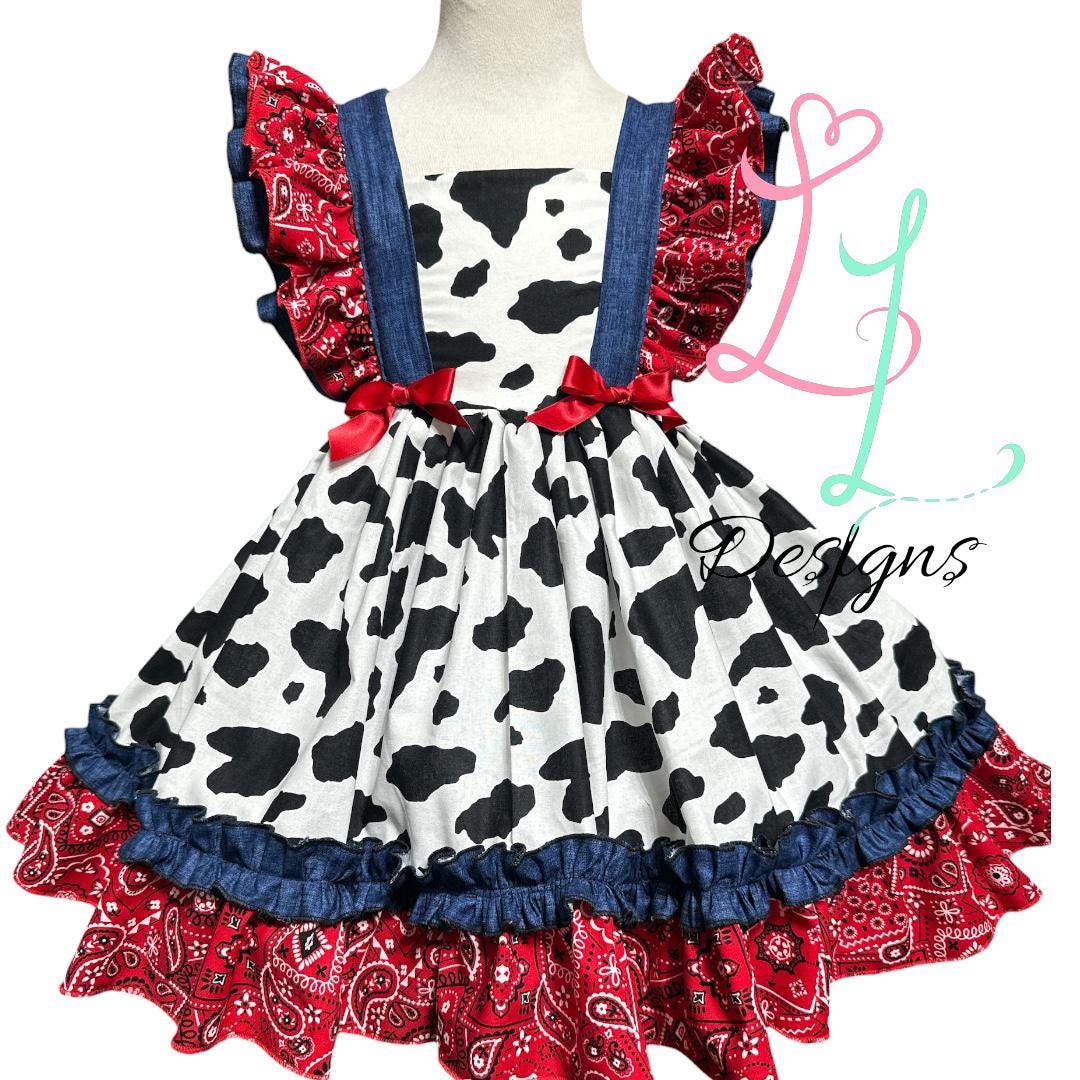 open lace back dress Barn Dancer Country Dress Made in USA Navy / 4 main image 1