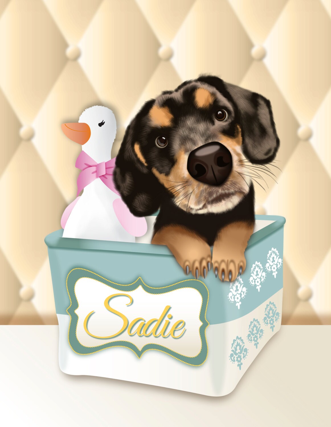 personalized baby canvas