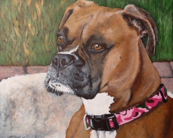 16"x16" Custom Painting of YOUR pet on a wood panel