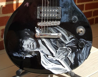 Custom Hand Painted Portrait on YOUR Electric Guitar Body