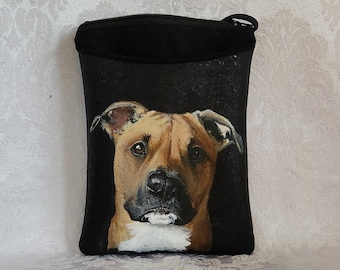 Custom Handpainted Cork Crossbody Bag with YOUR Pet's Portrait